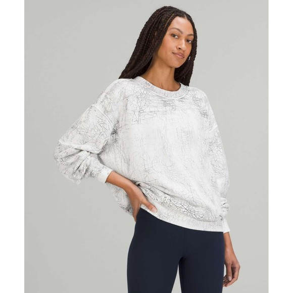 lululemon athletica Sweaters - Lululemon perfectly oversized crewneck sweatshirt. Tie dye. Size 4.